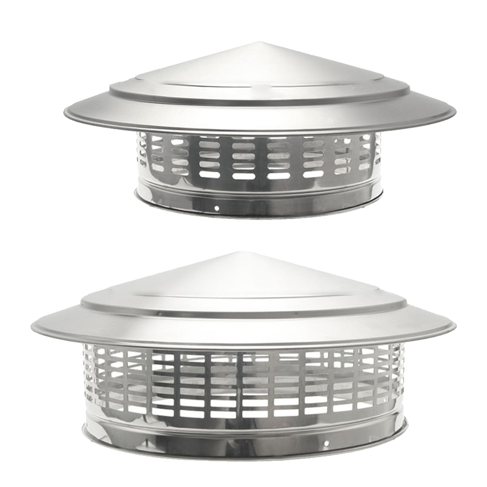 Commercial Exhaust Hood - 250 ミリメートルステンレス鋼煙突キャップ外壁空気出口屋根パイプ排気フード換気ダクト煙突排気フード
