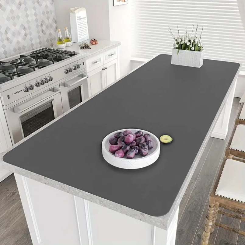 Commercial Kitchen Prep Table - 特大シリコンテーブルマット キッチンカウンター用シリコンマット 耐熱カウンタートッププロテクター 防水テーブルプレースマット