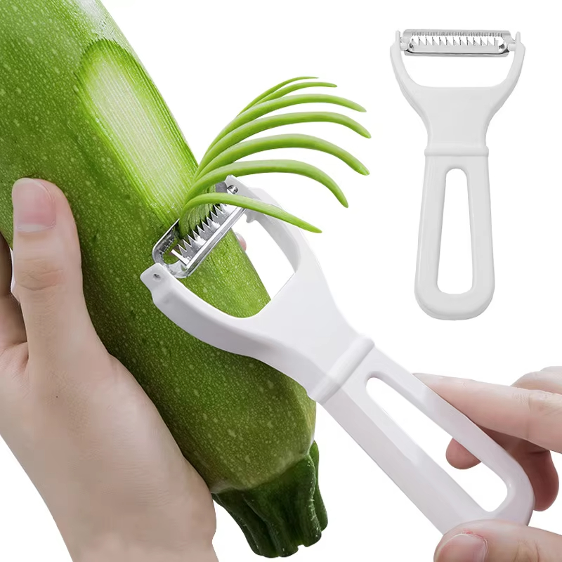 Commercial Potato Peeler - 手動野菜おろし金ジャガイモニンジン千切りピーラースライサーステンレス鋼の刃フルーツカッター家庭用キッチンツール