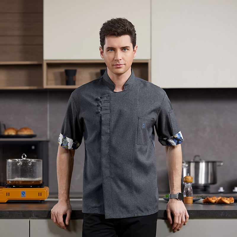 Commercial Kitchen Services - シェフの服男性女性レストランキッチンコックジャケットベーカリーウェイターシャツプロケータリング調理制服中国風