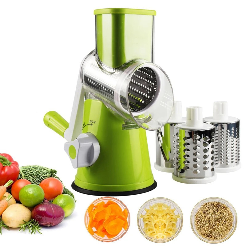 Commercial Potato Peeler - 手動回転式チーズグレーター、野菜カッター、ポテトスライサー、マンドリン、多機能野菜チョッパー、キッチンアクセサリー