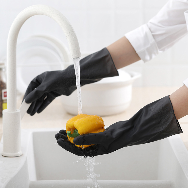 家庭や庭の掃除用の使い捨て手袋,食器洗い機,家庭用の黒いゴム - Commercial Kitchen Gloves のレビューと価格