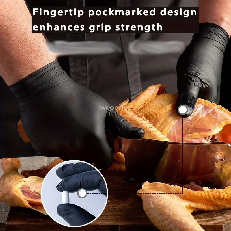 使い捨てニトリル防水手袋食器洗いキッチン家庭用手袋犬洗浄クリ - Commercial Kitchen Gloves のレビューと価格