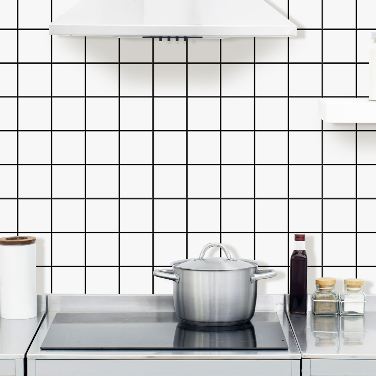 10 個プレミアム正方形壁タイルステッカー 1.6 ミリメー - Commercial Kitchen Wall Panels のレビューと価格