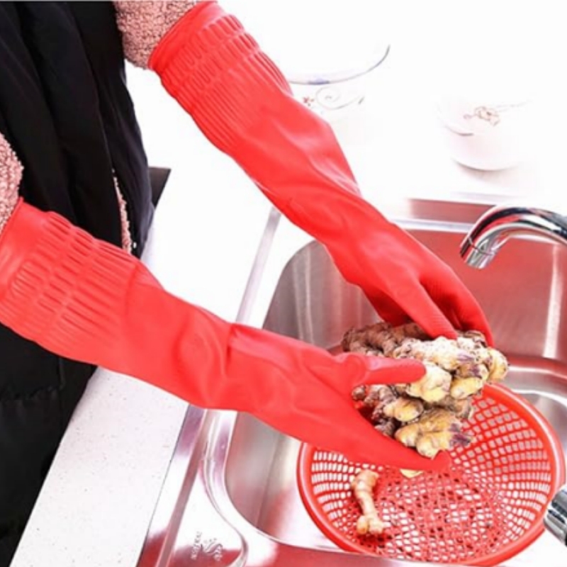1組 長めの食器洗い用シリコン手袋 ゴム製食器洗い用手袋 ス - Commercial Kitchen Gloves のレビューと価格