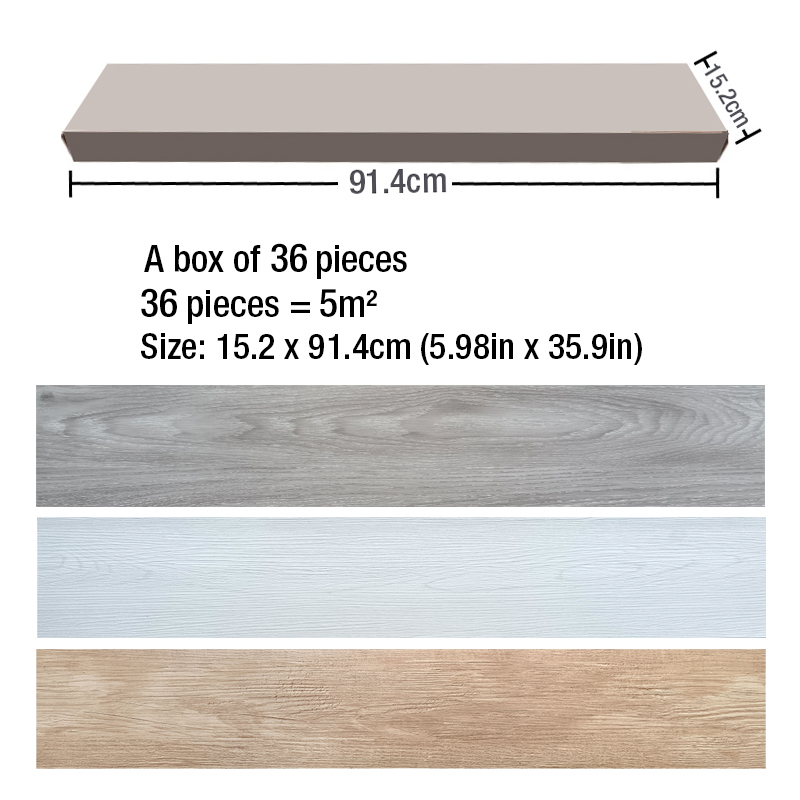 36pc PVC 自己粘着木目調床壁ステッカーモダンスタイル - Commercial Kitchen Wall Panels のレビューと価格