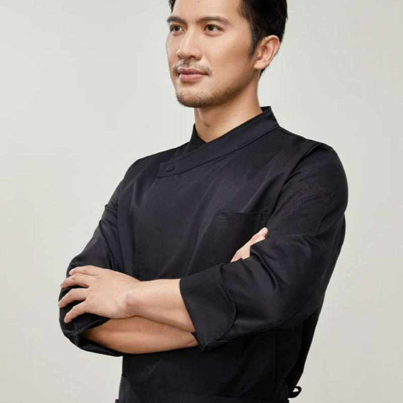 シェフジャケット 半袖/長袖 無地 コットン ベーキング ケ - Commercial Kitchen Services のレビューと価格