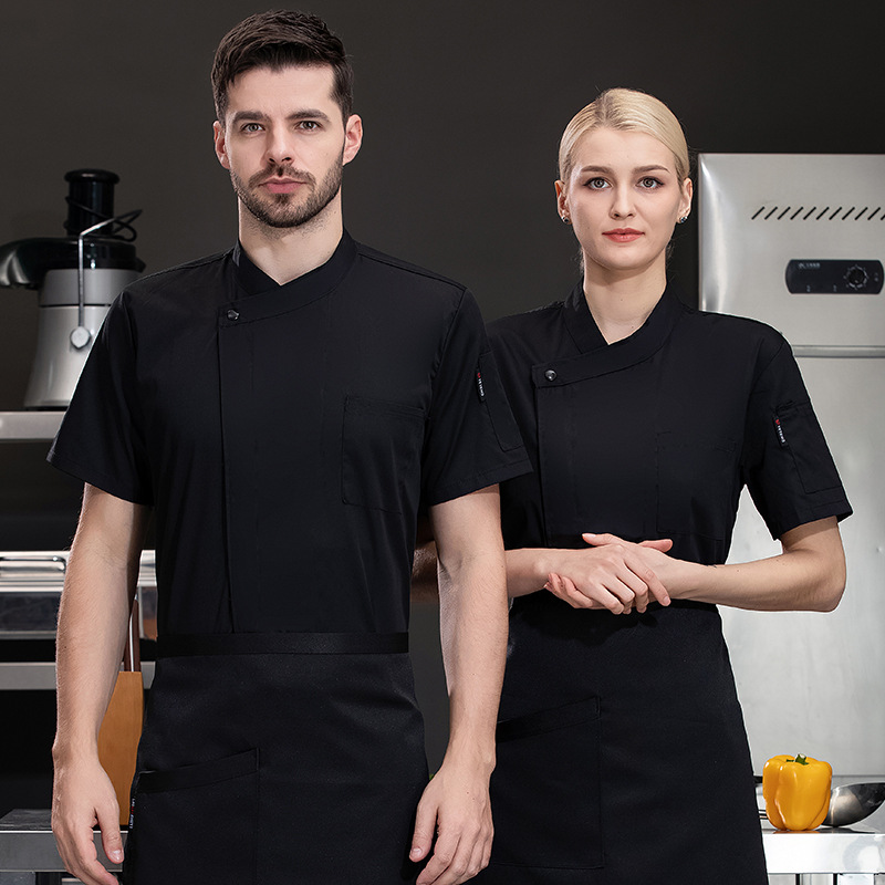 シェフジャケット 半袖/長袖 無地 コットン ベーキング ケ - Commercial Kitchen Services のレビューと価格