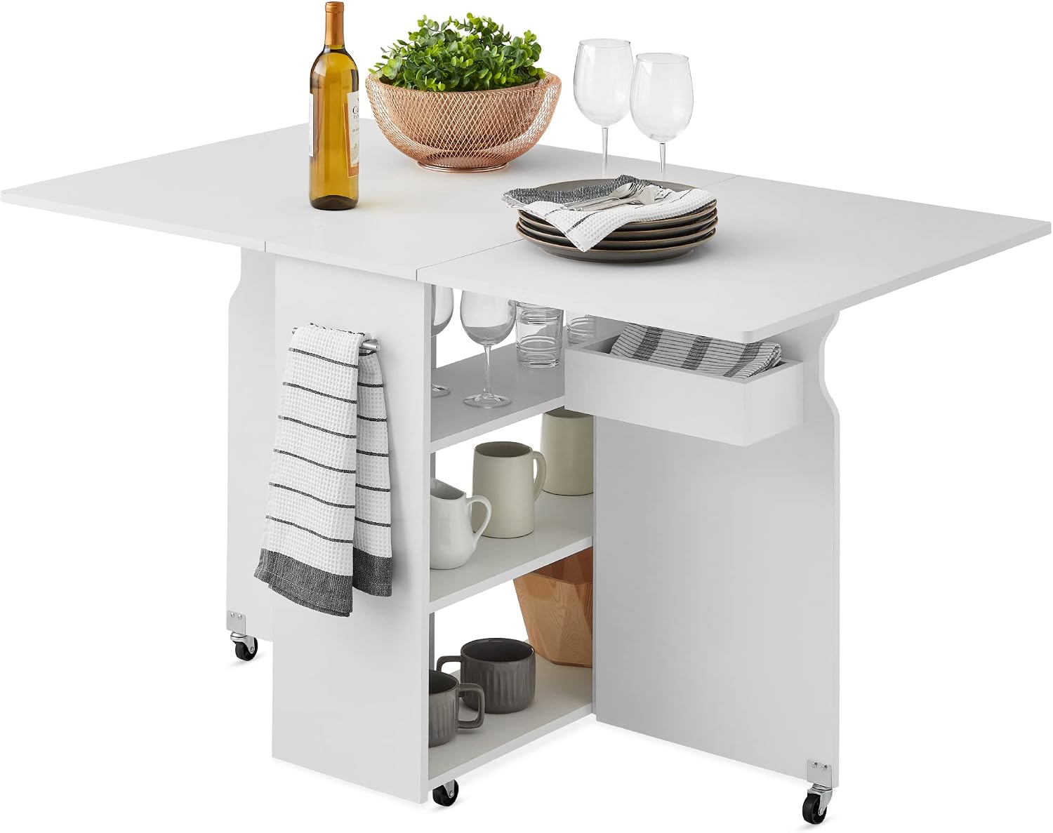 折りたたみ式ダイニングテーブル、多目的省スペース折りたたみ式 - Commercial Kitchen Prep Table のレビューと価格