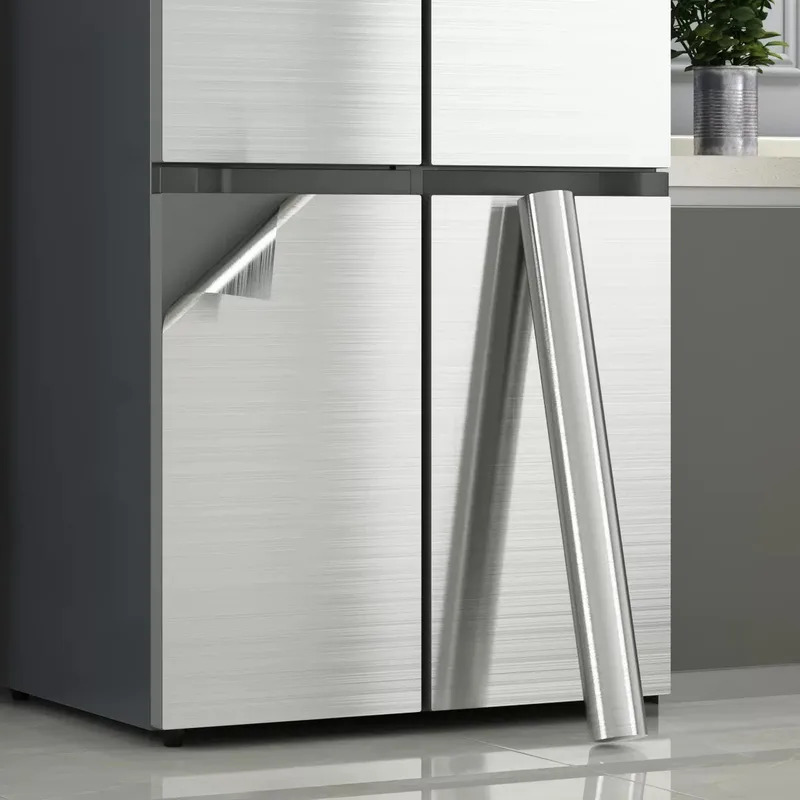 PVC ステンレスブラッシュシルバー取り外し可能な壁紙装飾フ - Commercial Kitchen Wall Panels のレビューと価格