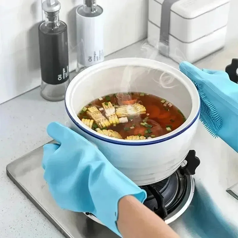 多機能マジックシリコン食器洗い用手袋、再利用可能なキッチン掃 - Commercial Kitchen Gloves のレビューと価格