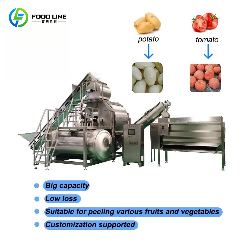 カスタマイズ可能な高効率自動蒸気ピーリングマシン、業務用ポテ - Commercial Potato Peeler のレビューと価格
