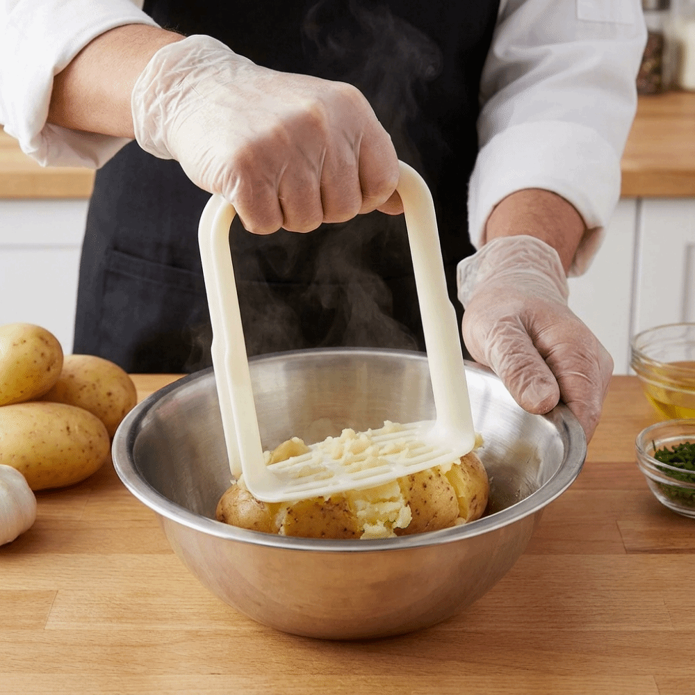 吊り下げ可能な手動ポテトマッシャー、プロ仕様の錆びないポテト - Commercial Potato Peeler のレビューと価格