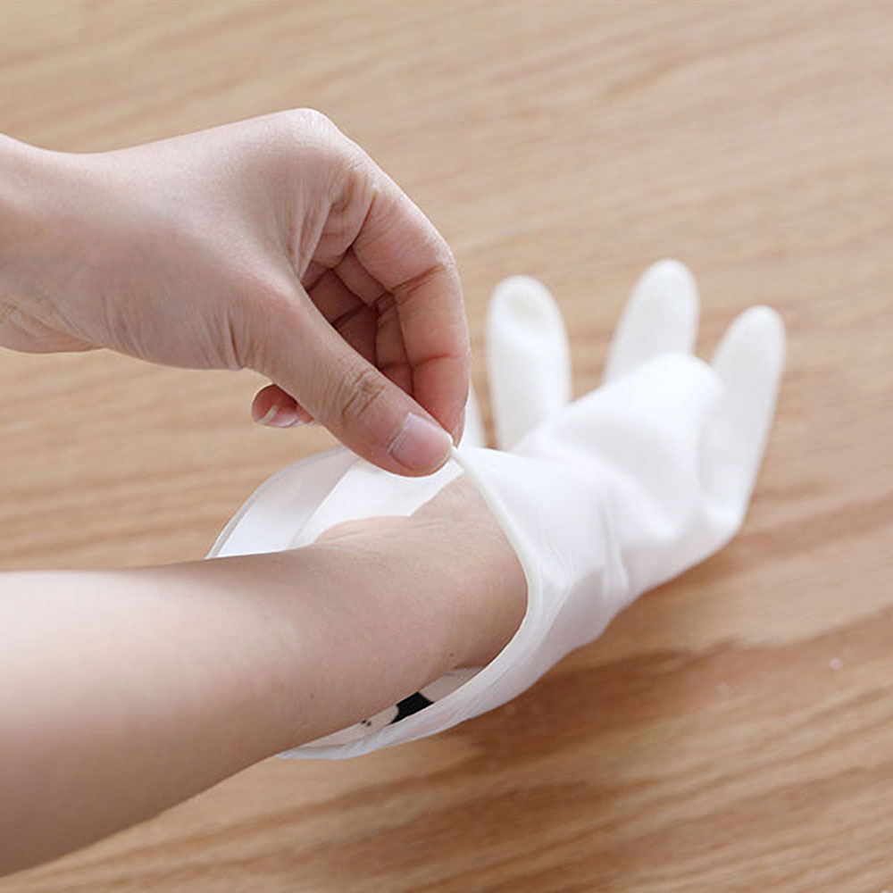 シリコーンワールド 1 ペア防水ゴムラテックス食器洗い手袋キ - Commercial Kitchen Gloves のレビューと価格