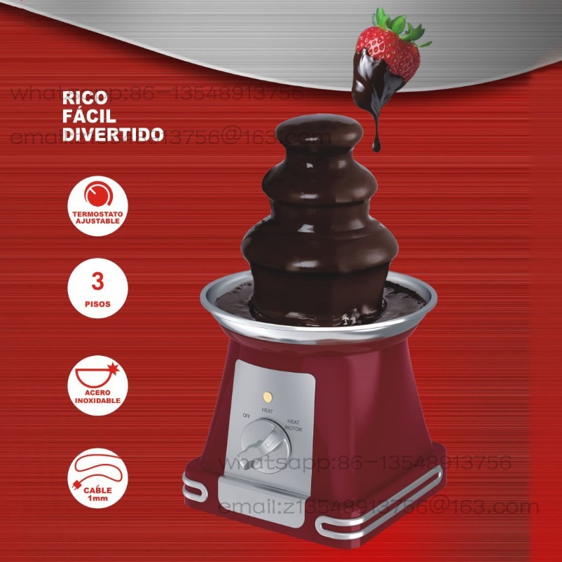 家庭用ミニ米国標準3層チョコレートファウンテンマシン、チョコ - Chocolate Fountain Commercial のレビューと価格