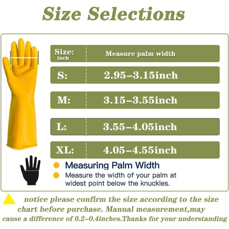 3組 キッチン用洗い桶、洗濯、野菜洗い、家庭用ラテックス食器 - Commercial Kitchen Gloves のレビューと価格