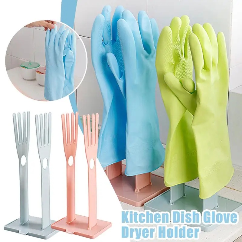 ポータブルキッチン食器グローブ乾燥ホルダー取り外し可能なデス - Commercial Kitchen Gloves のレビューと価格
