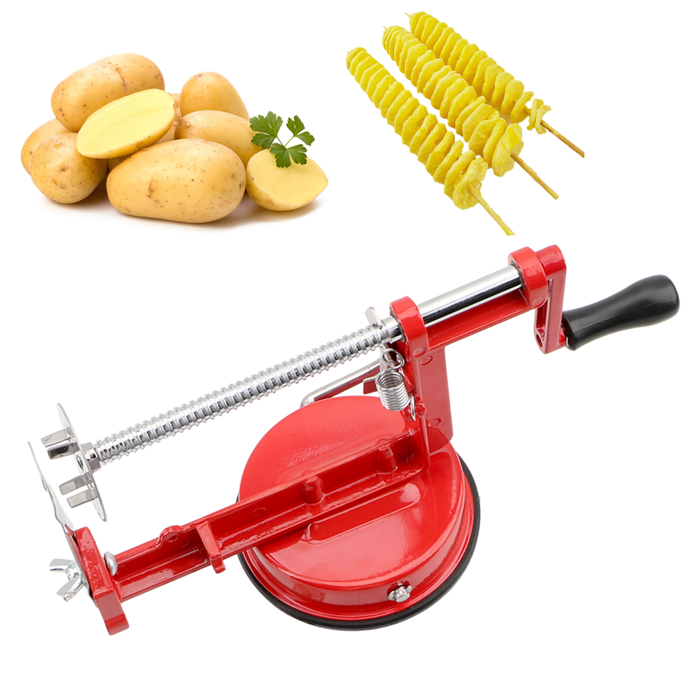 手動スパイラルフレンチフライカッター調理ツール野菜スパイララ - Commercial Potato Peeler のレビューと価格