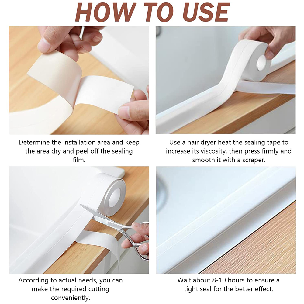 3.2 メートルバスコーキングテープ自己粘着 PVC 耐油キ - Commercial Kitchen Wall Panels のレビューと価格
