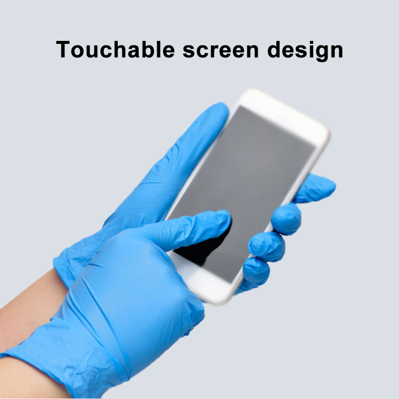 50/100 個ブルーニトリル手袋使い捨て防水ブルー手袋キッ - Commercial Kitchen Gloves のレビューと価格