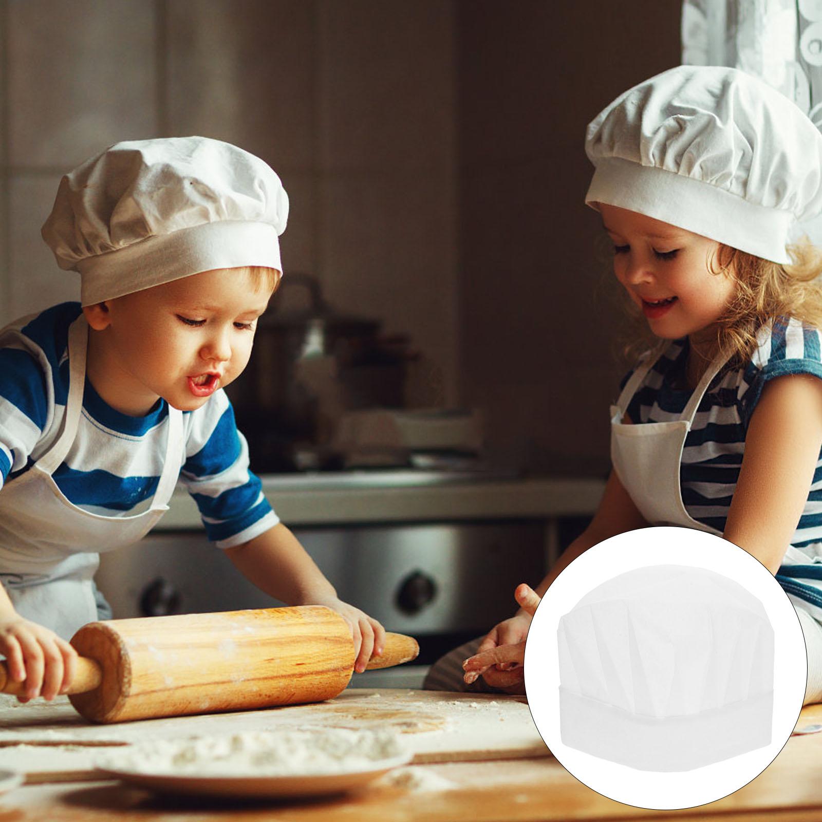 20 個子供使い捨てシェフ帽子軽量ヘッドギアシンプルなキッチ - Commercial Kitchen Services のレビューと価格