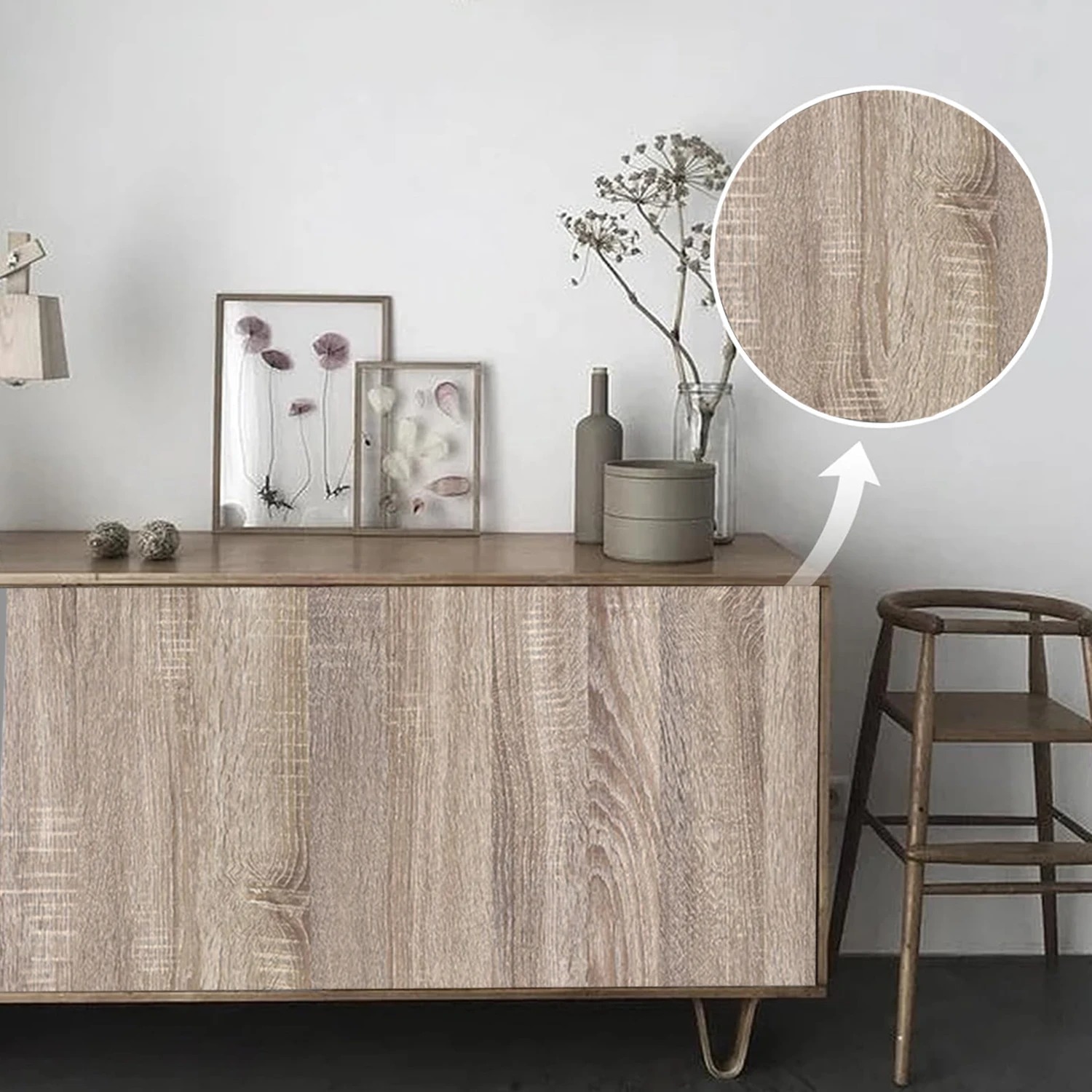 6M 剥がして貼るだけの木目調壁紙 自己粘着装飾ステッカー  - Commercial Kitchen Prep Table のレビューと価格