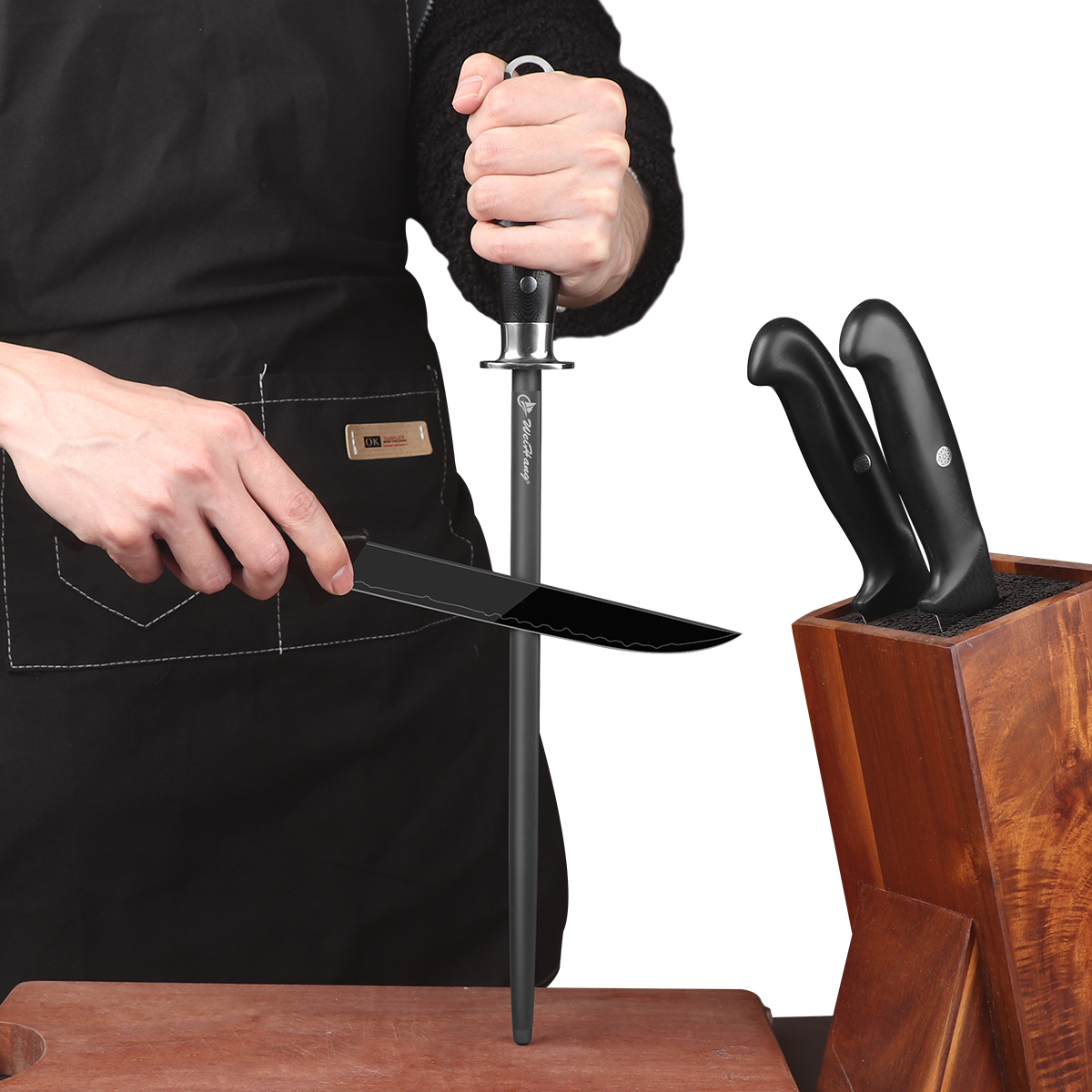 17インチ チタン製研磨棒 ダイヤモンドコーティング付き - - Commercial Kitchen Knife Sharpener のレビューと価格