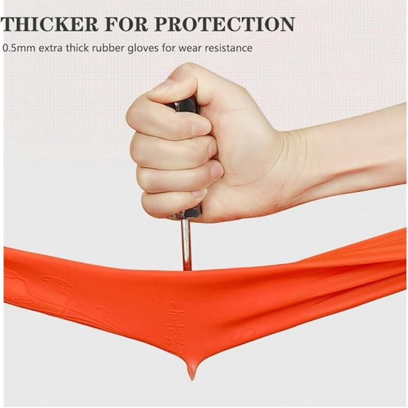45CM エクストラロングゴム製クリーニンググローブ 滑り止 - Commercial Kitchen Gloves のレビューと価格