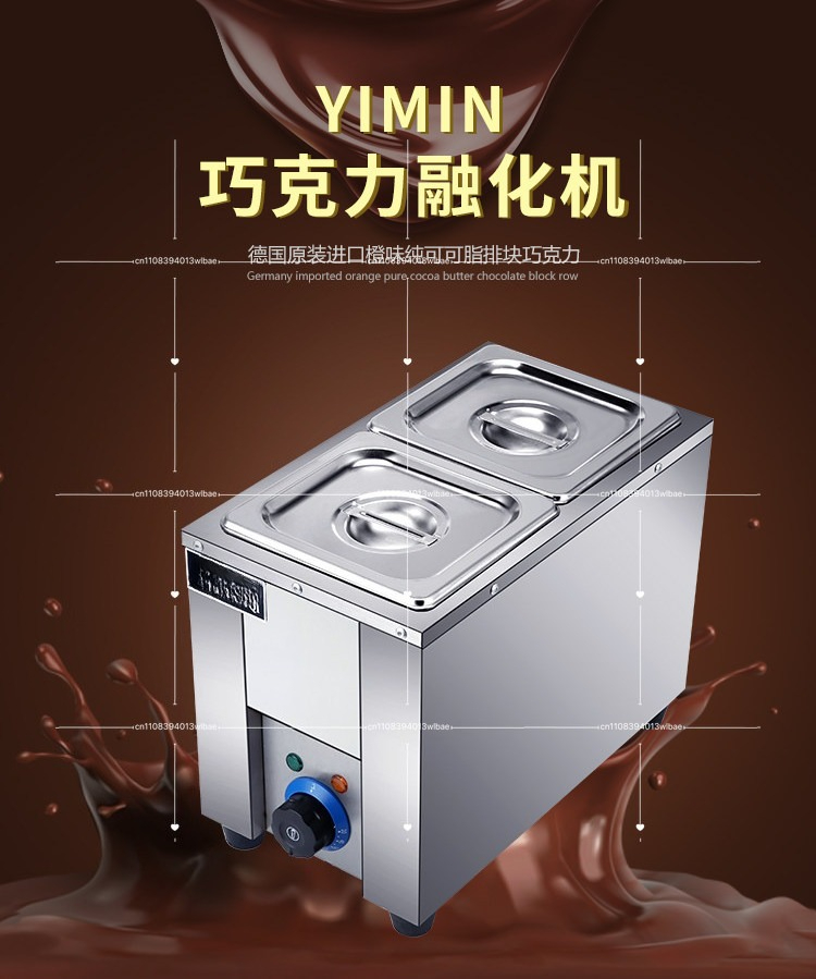 電気チョコレートチーズ溶解機ヒーター業務用ダブルホットポット - Chocolate Fountain Commercial のレビューと価格