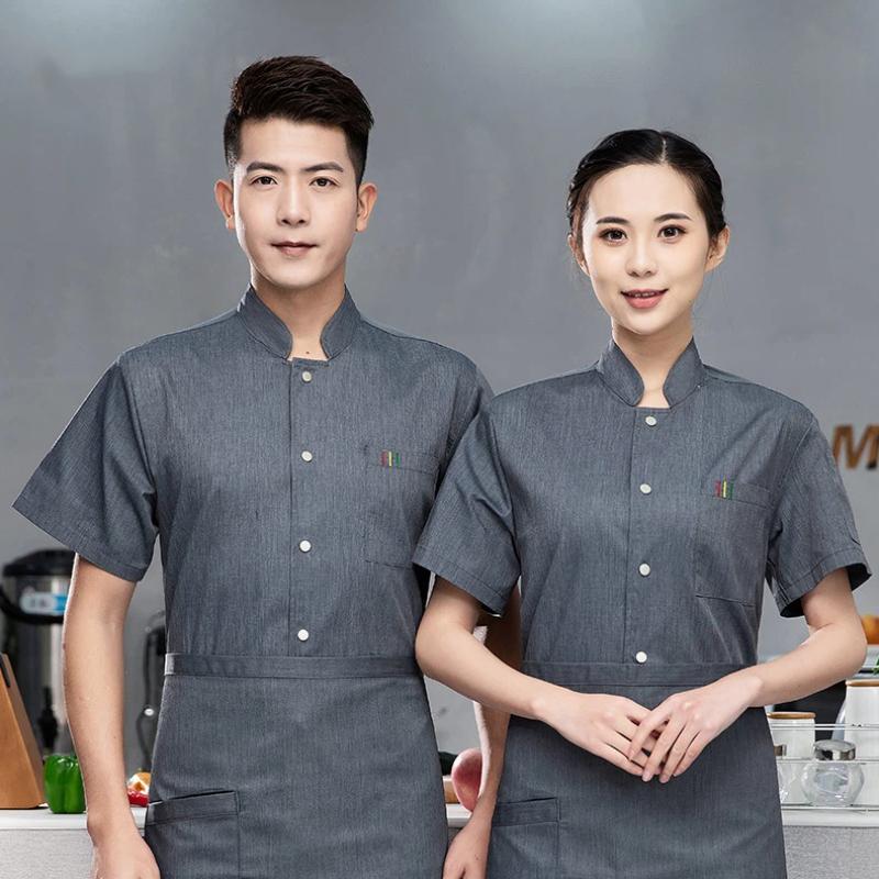 男女兼用 シェフユニフォーム 半袖 名入れ カスタムロゴ ホ - Commercial Kitchen Services のレビューと価格