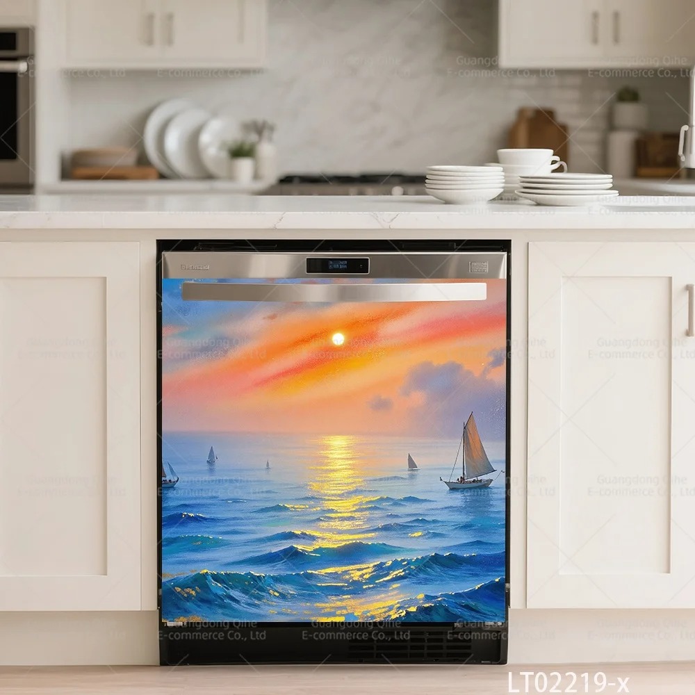 創造性のある中国水墨画食器洗い機用ステッカー - キッチン家 - Commercial Kitchen Wall Panels のレビューと価格