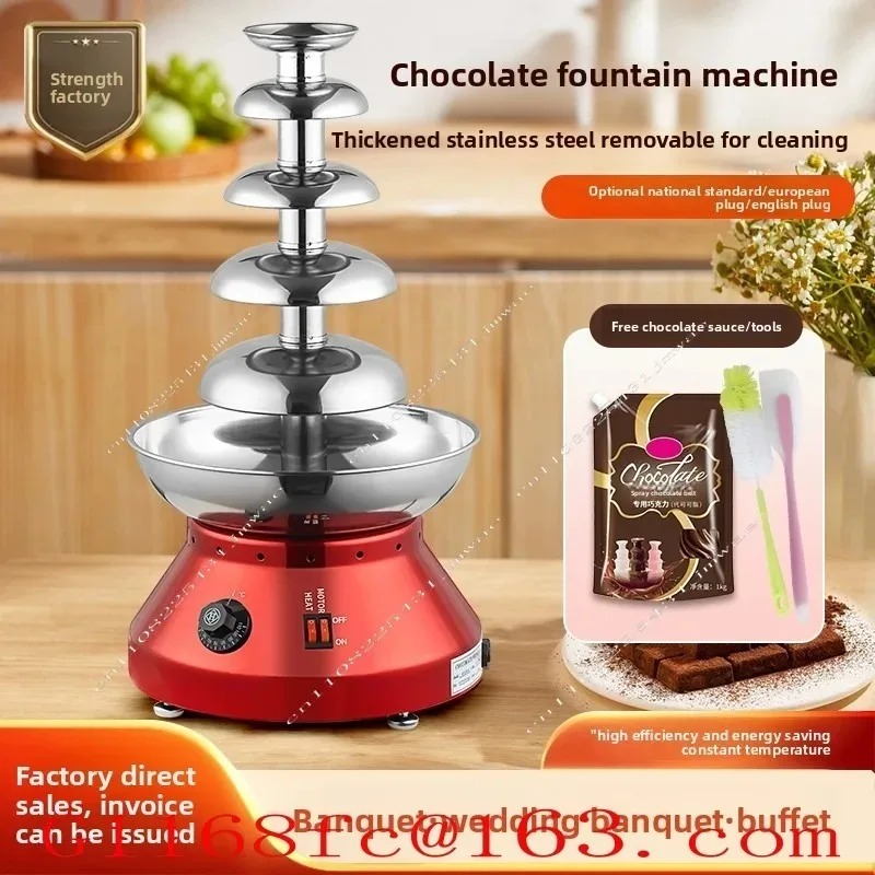 5層チョコレートファウンテンマシン、全自動家庭用スプレータワ - Chocolate Fountain Commercial のレビューと価格