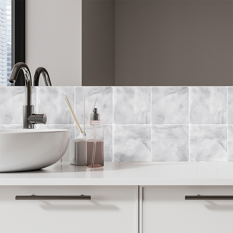 5/10枚入り 耐久性のある9インチ×9インチ 剥がして貼る - Commercial Kitchen Wall Panels のレビューと価格