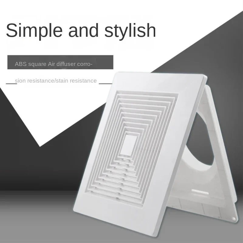ABSスクエアエアコンディフューザー,排気口,天井ダクト,換 - Commercial Exhaust Hood のレビューと価格