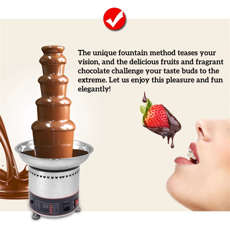 5層/6層業務用チョコレートファウンテンマシン電気式110V - Chocolate Fountain Commercial のレビューと価格