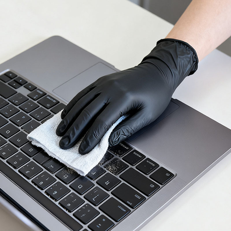 10/50/100 個黒使い捨てニトリル手袋ヘビーデューティ - Commercial Kitchen Gloves のレビューと価格